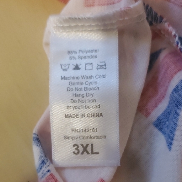 Lularoe Tank Top Women's Size 3XL Union Jack Red and Blue Women's Tank Top - Picture 5 of 5